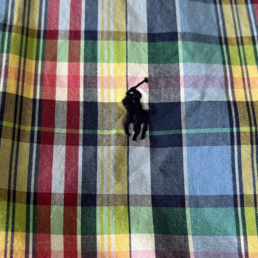 Ralph Lauren Mens Plaid Shirt M Button Down. - Picture 5 of 9
